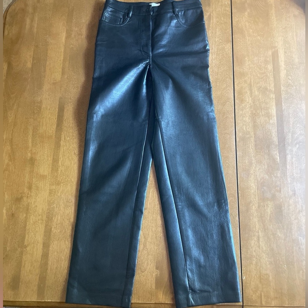 Women’s Aritzia Wilfred real leather pants